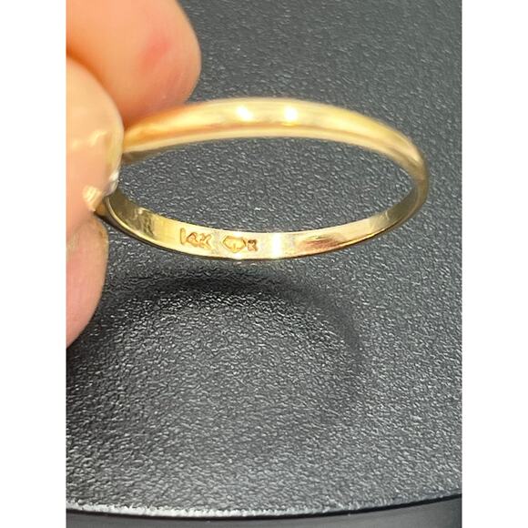 Kay Jewelry Vint Estate Prong Pear 14K Gold Solitaire .30-.40 Diamond Ring Sz 8 - Picture 16 of 16